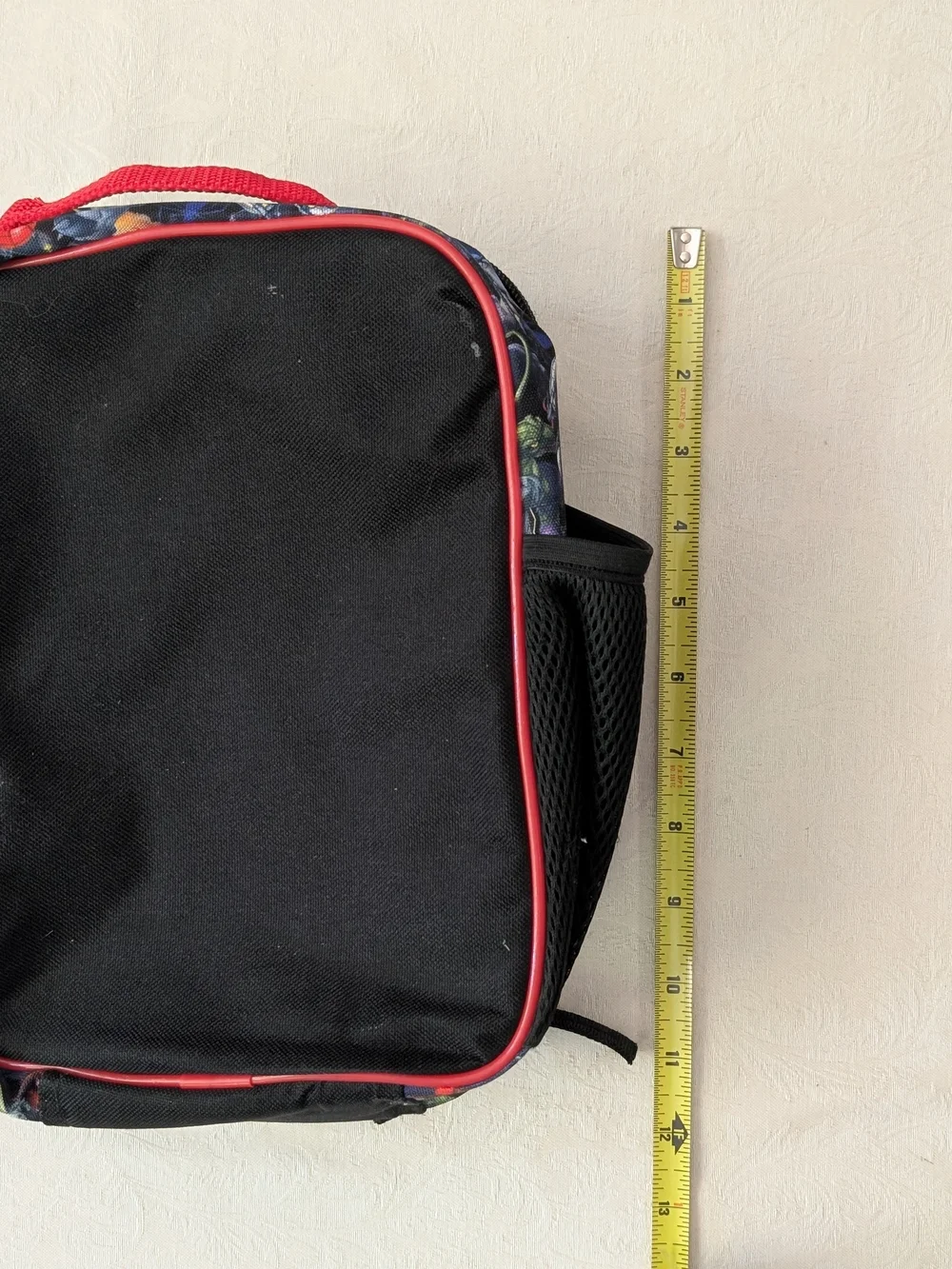 Spider-Man Insulated Kids Lunch Bag Black/Red Zip Handle 2 Comp Polyester